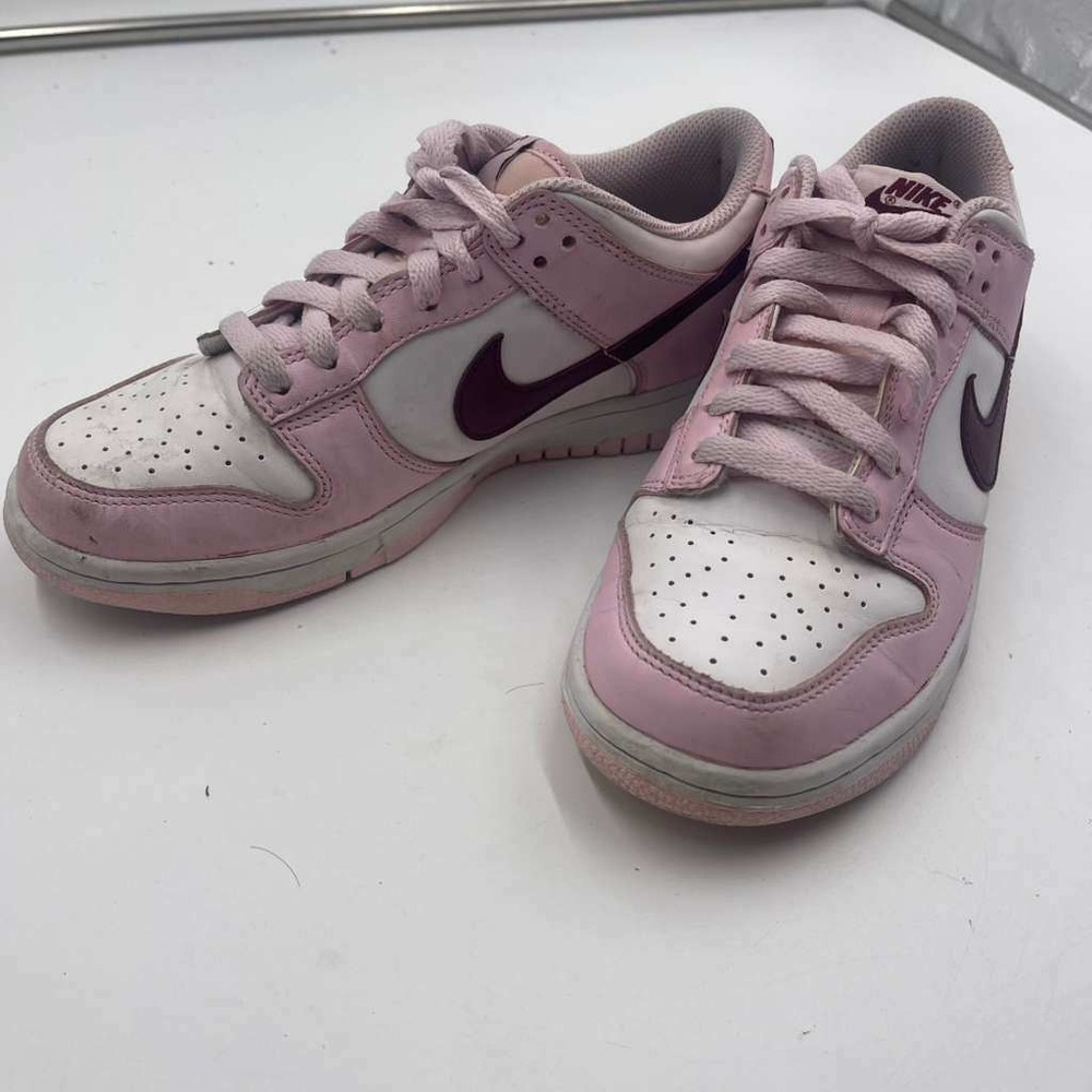 Nike Dunk Low Pink White Bordeaux CW1590-601 Womens Sneakers Size 5Y
